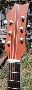 Headstock and inlay mahogany dreadnought acoustic guitar